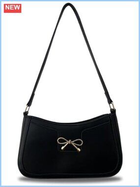 Small Shoulder Bag for Women Bow Y2K PU Leather Purse